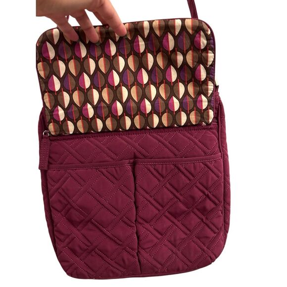 Vera Bradley Maroon Quilted Crossbody Bag - Picture 3 of 12